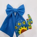 Dark Blue Hair Bow