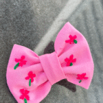 Neon Pink Tuxedo Hair Bow