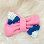 Neon Pink Tuxedo Hair Bow