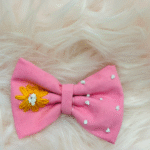 Neon Pink Tuxedo Hair Bow
