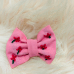 Neon Pink Tuxedo Hair Bow