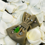 Seaweed Tuxedo Hair Bow