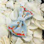 Sky Blue Tuxedo Hair Bow