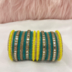 Sunlit Teal Glow Bangles