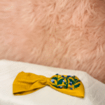 Yellow Tuxedo Hair Bow