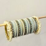 Celeste Mirror Bloom Bangle Set