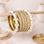 White Crystal Bangle Set