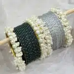 Pearl Charm Bangles Set