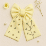 Sequin Branch Embroidered Hairbow