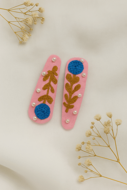 Blush Bloom Handmade Hairpins