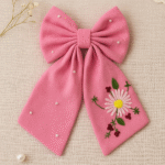 Blush Daisy Pearl Bow