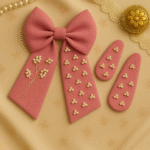 Cotton Pearl Bloom Bow - Image 2