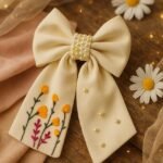 Floral Elegance Pearl Hairbow