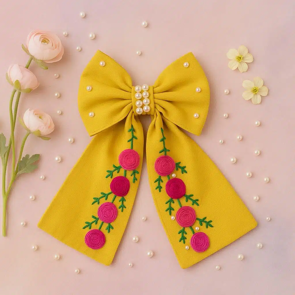 Floral Grace Hairbow - Image 1