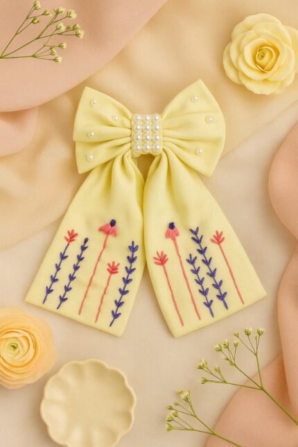 Pearl Meadow Hairbow