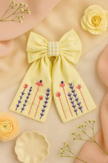 Pearl Meadow Hairbow