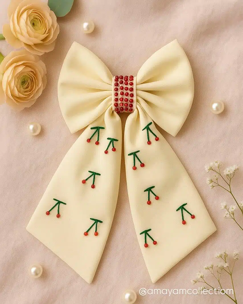 Ruby Cherry Garden Bow - Image 1