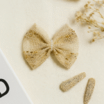 Rustic Pearl Hairbow & Twin Pin Set