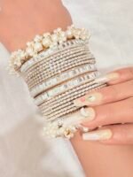 Ivory Pearl Bangle Set