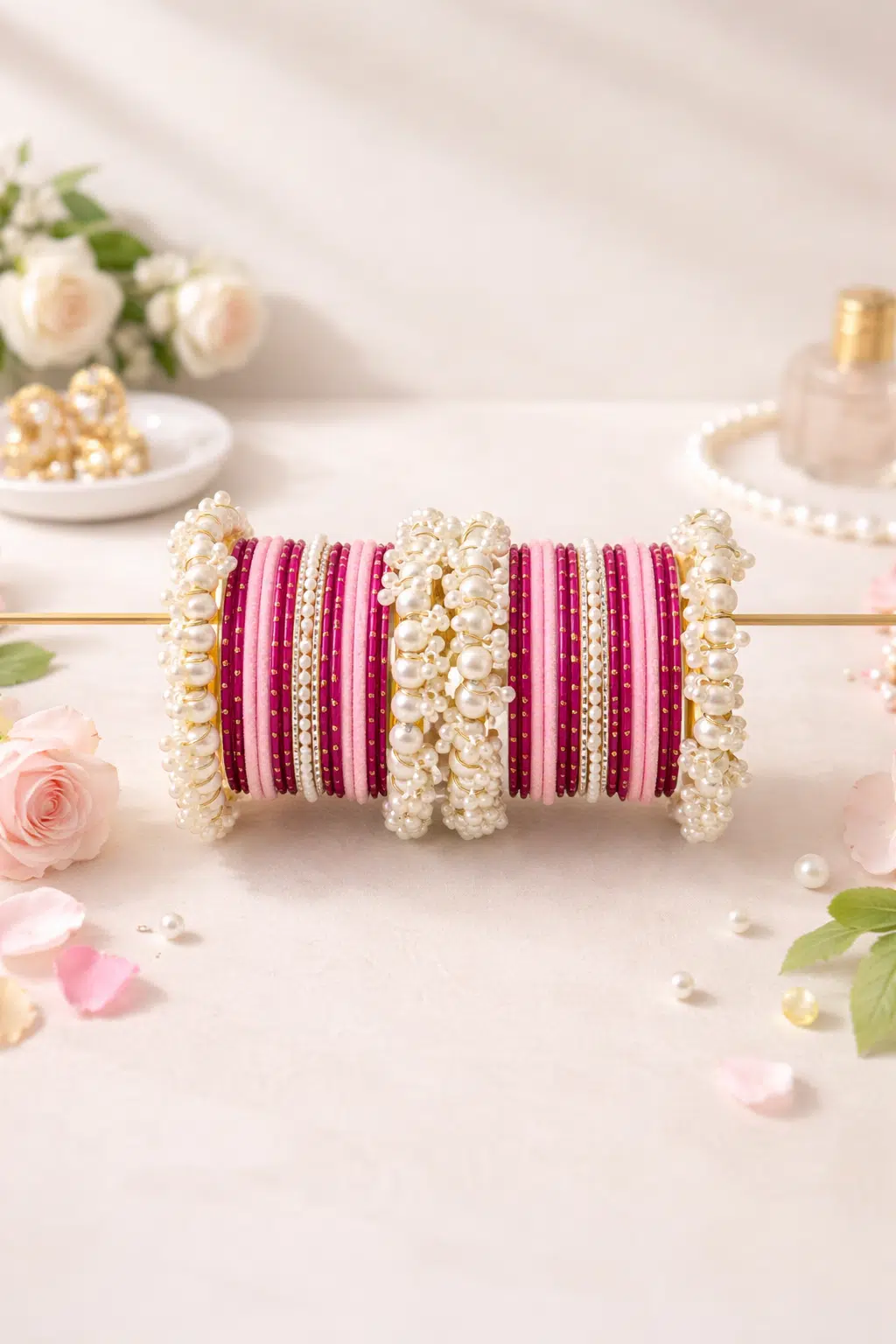 Noor-e-Gul Pearl Bangles Set Noor-e-Gul Pearl Bangles Set - Image 1