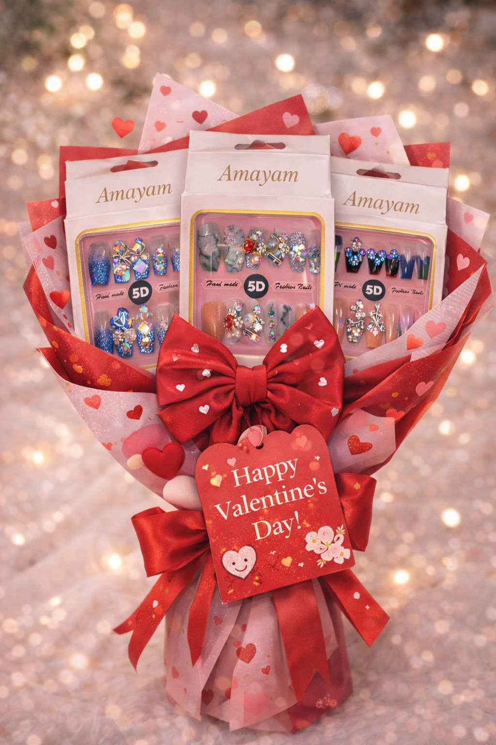 ChatGPT Image Jan 20, 2026, 02_40_04 AM Valentine’s Nail Love Bouquet - Image 1