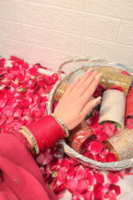 Crimson Bangle Set