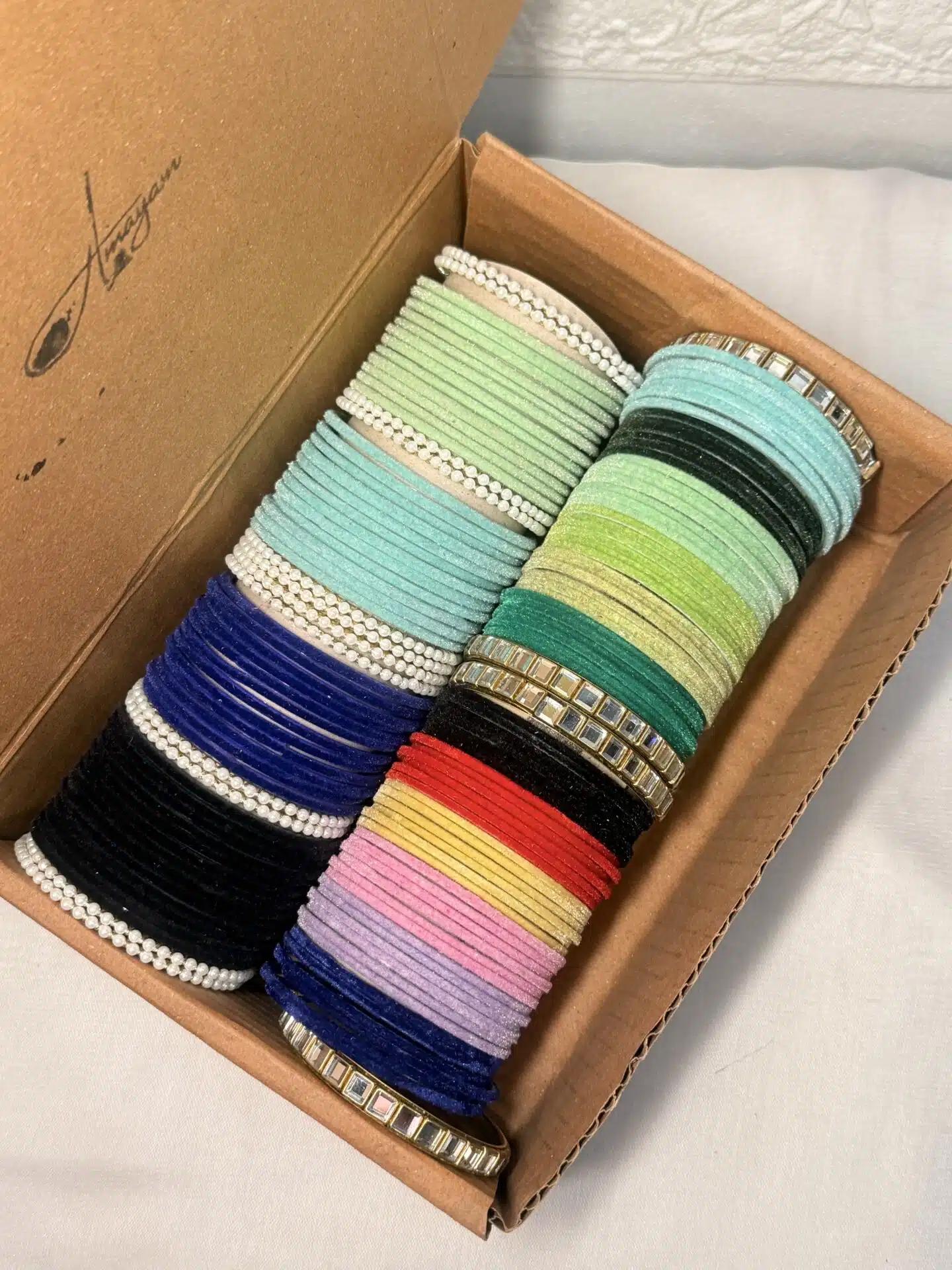 Pastel Velvet Bangle Deal - Image 2