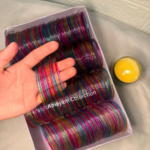 Dark Multicolor Jelly Bangles