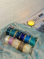 Kashmiri Plain Glass Bangles Set - Image 2
